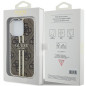 Apple iPhone 15 Pro Max Hülle Guess 4G Gold Stripe Elegant  Braun