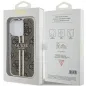 Apple iPhone 15 Pro Max Hülle Guess 4G Gold Stripe Elegant  Braun