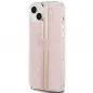 Apple iPhone 15 Plus Hülle Guess 4G Gold Stripe Elegant  Rosa