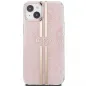 Apple iPhone 15 Plus Hülle Guess 4G Gold Stripe Elegant  Rosa