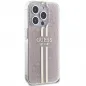 Apple iPhone 15 Pro Hülle Guess 4G Gold Stripe Elegant  Rosa