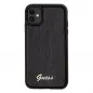 Apple iPhone 11 Hülle Guess Sequin Script Metal Elegant  Schwarz