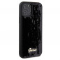 Apple iPhone 12 Hülle Guess Sequin Script Metal Elegant  Schwarz