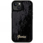 Apple iPhone 14 Hülle Guess Sequin Script Metal Elegant  Schwarz