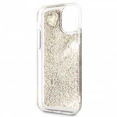 Apple iPhone 11 Hülle Guess Liquide Glitter Charms Elegant  Gold
