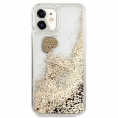 Apple iPhone 11 Hülle Guess Liquide Glitter Charms Elegant  Gold