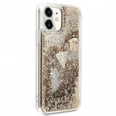 Apple iPhone 11 Hülle Guess Liquide Glitter Charms Elegant  Gold