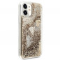 Apple iPhone 11 Hülle Guess Liquide Glitter Charms Elegant  Gold