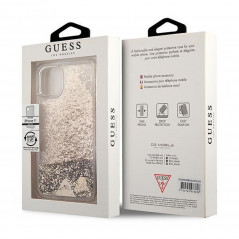 Apple iPhone 11 Hülle Guess Liquide Glitter Charms Elegant  Gold