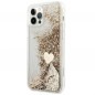 Apple iPhone 12 Hülle Guess Liquide Glitter Charms Elegant  Gold