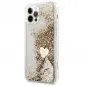 Apple iPhone 12 Hülle Guess Liquide Glitter Charms Elegant  Gold