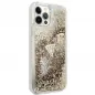 Apple iPhone 12 Hülle Guess Liquide Glitter Charms Elegant  Gold