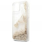 Apple iPhone 12 Hülle Guess Liquide Glitter Charms Elegant  Gold