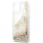 Apple iPhone 12 Hülle Guess Liquide Glitter Charms Elegant  Gold