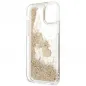 Apple iPhone 12 Hülle Guess Liquide Glitter Charms Elegant  Gold