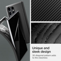 Samsung Galaxy S24 ULTRA Hülle Spigen Armor Elegant  Schwarz