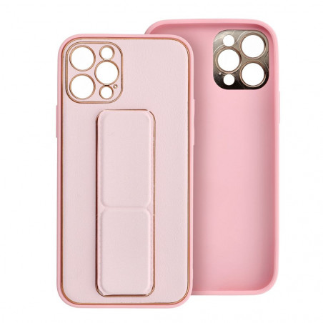 XIAOMI Redmi 13C Hülle LEATHER Case Kickstand Rosa