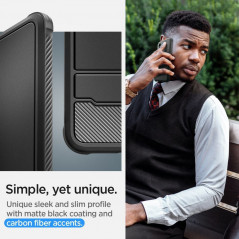 Samsung Galaxy S24 PLUS Hülle Spigen Armor Kohlenstoff-Faser, Elegant  Schwarz