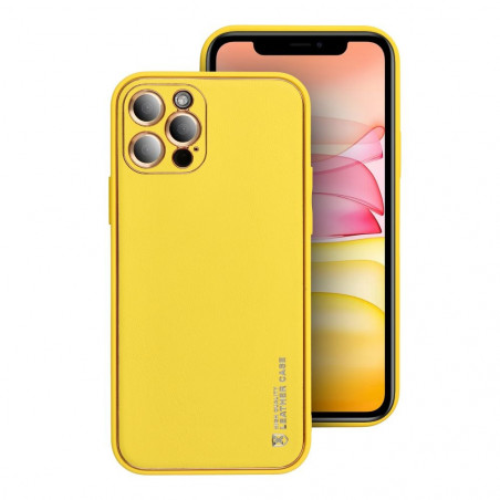 Samsung Galaxy A55 Hülle Leather Gelb