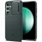Samsung Galaxy S23 FE Hülle Spigen Optik Armor Abgrundgrün