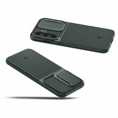 Samsung Galaxy S23 FE Hülle Spigen Optik Armor Abgrundgrün