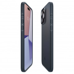 Apple iPhone 15 Pro Max Hülle Spigen Thin Fit Metallplatte