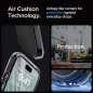 Apple iPhone 15 Pro Hülle Spigen Ultra Hybrid Kristallklar  Weltraumkristall