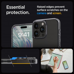 Apple iPhone 15 Pro Hülle Spigen Ultra Hybrid Kristallklar  Weltraumkristall