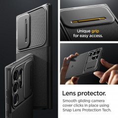 Samsung Galaxy S24 ULTRA Hülle Spigen Armor Schwarz