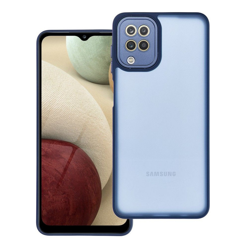 Samsung Galaxy A12 Hülle VARIETE Elegant  Navy blau