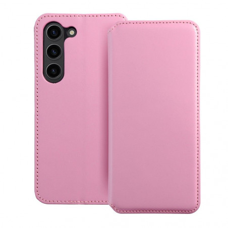 Samsung Galaxy S24 Book Handytaschen Dual Pocket book Hell-Pink