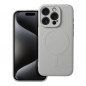 Apple iPhone 15 Pro Hülle Silicone Mag Cover MagSAFE  Titan