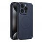 Apple iPhone 15 Pro Hülle Silicone Mag Cover MagSAFE  Blaues Titan
