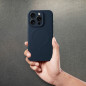 Apple iPhone 15 Pro Hülle Silicone Mag Cover MagSAFE  Blaues Titan