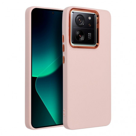 XIAOMI 13T Hülle FRAME Elegant  Puderrosa