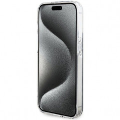 Apple iPhone 15 Pro Max Hülle Guess 4G Gold Stripe Elegant  Schwarz
