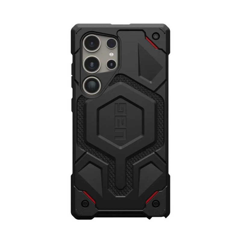 Samsung Galaxy S24 ULTRA Hülle Urban Armor Gear Monarch Premium-Gehäuse  MagSAFE   Kevlar Schwarz