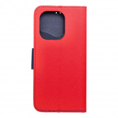 XIAOMI Redmi Note 13 4G Book Handytaschen Fancy Book Rot / Marine