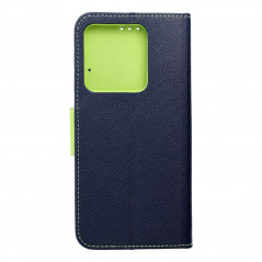 XIAOMI Redmi Note 13 5G Book Handytaschen Fancy Book Marine / Limette