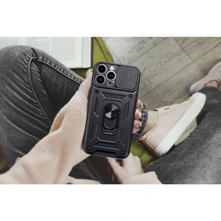 Samsung Galaxy A05 Hülle Slide Armor Schwarz