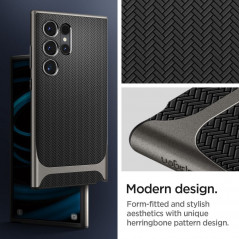 Samsung Galaxy S24 ULTRA Hülle Spigen Neo Hybrid Dunkles Blaugrau
