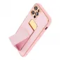 Samsung Galaxy A05s Hülle LEATHER Case Kickstand Rosa