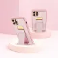Samsung Galaxy A05s Hülle LEATHER Case Kickstand Rosa