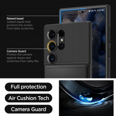 Samsung Galaxy S24 ULTRA Hülle Spigen Slim Armor CS Schwarz