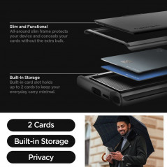 Samsung Galaxy S24 ULTRA Hülle Spigen Slim Armor CS Schwarz