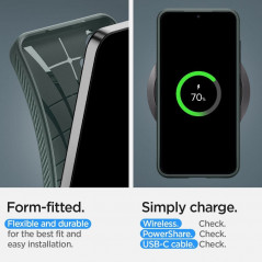 Samsung Galaxy S24 PLUS Hülle Spigen  Liquid Air Abgrundgrün