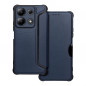 XIAOMI Redmi Note 13 4G Book Handytaschen Razor Book Kohlenstoff-Faser, Kohlenstoffmuster  Blau