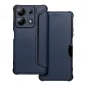 XIAOMI Redmi Note 13 4G Book Handytaschen Razor Book Kohlenstoff-Faser, Kohlenstoffmuster  Blau