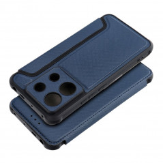 XIAOMI Redmi Note 13 Pro 5G Book Handytaschen Razor Book Kohlenstoff-Faser, Kohlenstoffmuster  Blau