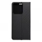 XIAOMI Redmi Note 13 4G Book Handytaschen LUNA Book Carbon Kohlenstoff-Faser, Elegant  Schwarz